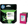 HP Cartucho de tinta original 301XL de alta capacidad Tri-color